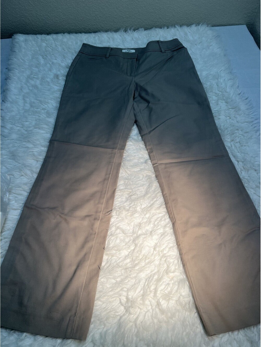 Ann Taylor Loft Tailored  Khaki Trouser  Pants Size 6 Petite